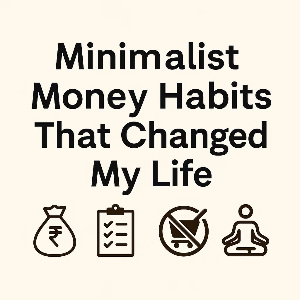 minimalist money habits