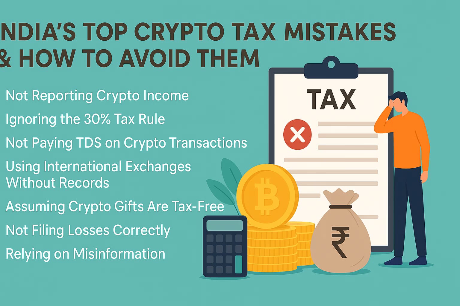 India’s Top Crypto Tax Mistakes & How to Avoid Them